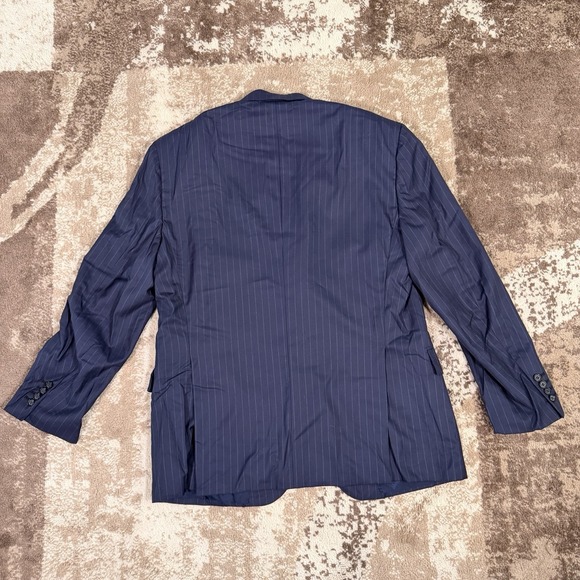 Brioni 2 Piece Suit Italy Men's Blue Pinstripe Two Button Wool 44R 36x30 Luxury - Picture 9 of 16